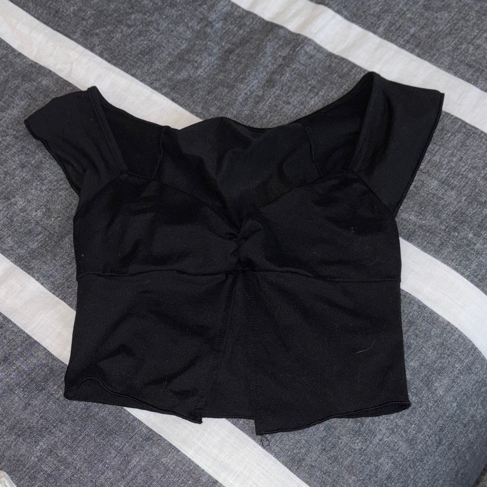 Black Off-Shoulder Women's Top